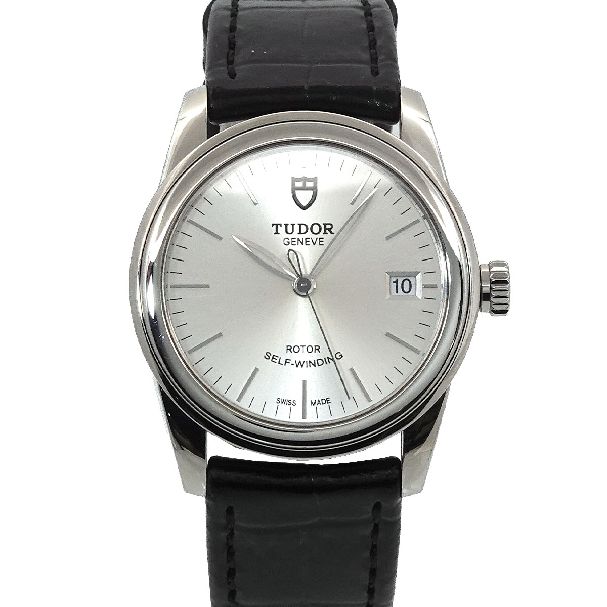 TUDOR グラマー デイト 55000 メンズ 腕時計 シルバー オートマ 自動巻き ウォッチ Glamour チューダー チュードル 90308043