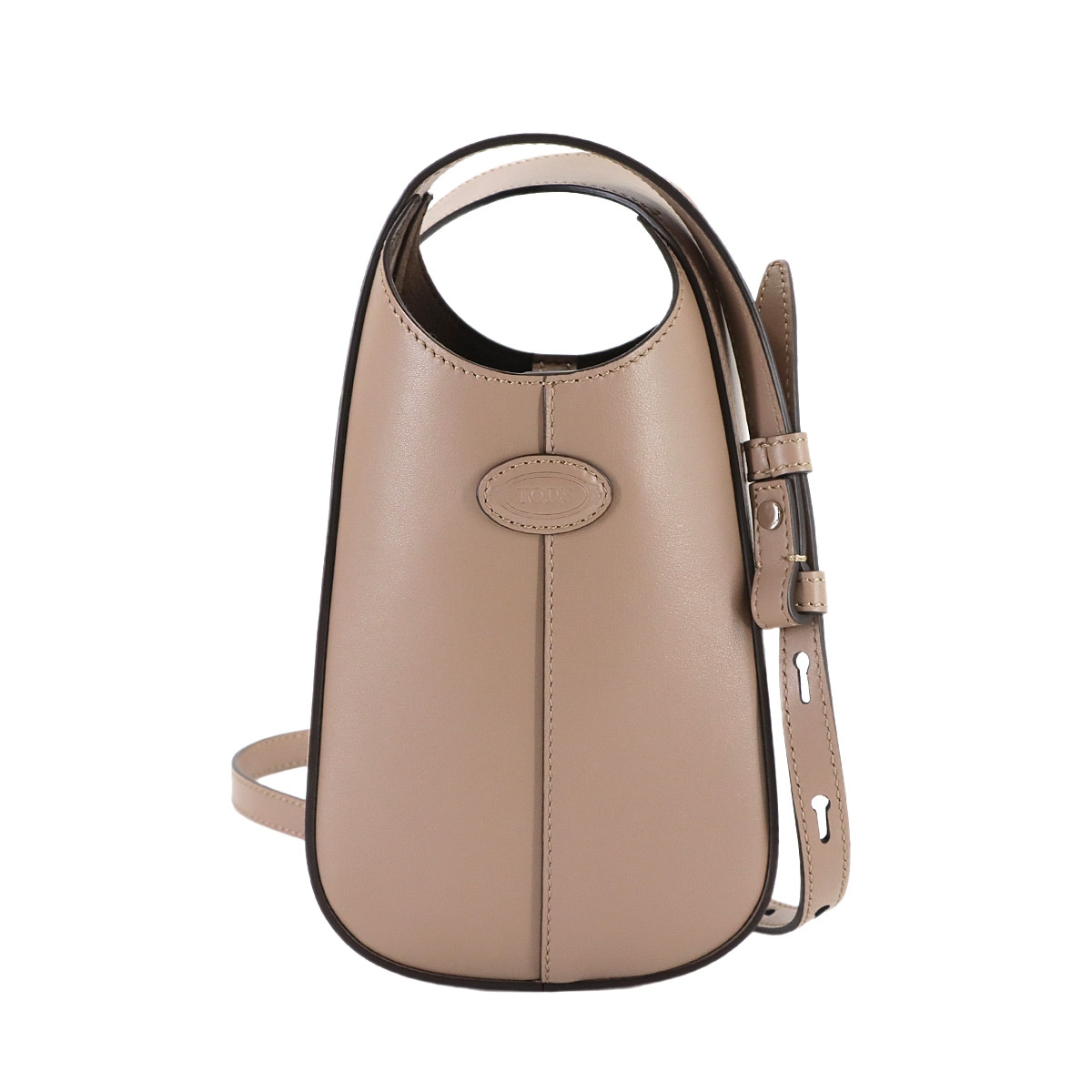 TOD'S ディーアイ バッグ ショルダー バッグ レザー ベージュ XAWDBS30300ROR シルバー 金具 Di BAG HOBO MICRO トッズ 90306489