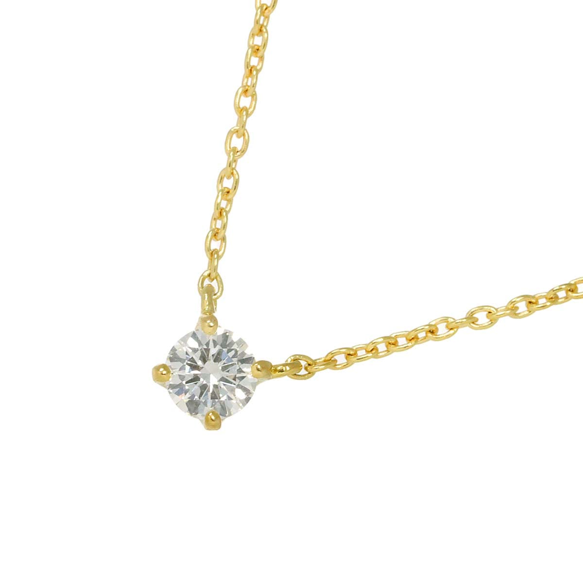 Vendome ダイヤ 0.18ct ネックレス 40cm K18 YG イエローゴールド 750 Diamond Necklace ヴァンドーム 90305526