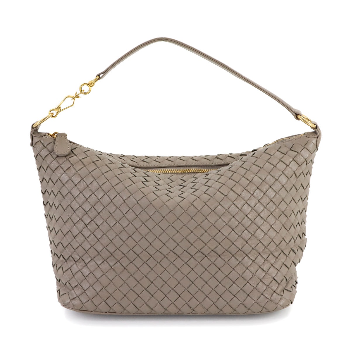 BOTTEGA VENETA ミニ ザ ポーチ ショルダー バッグ ラフィア レザー