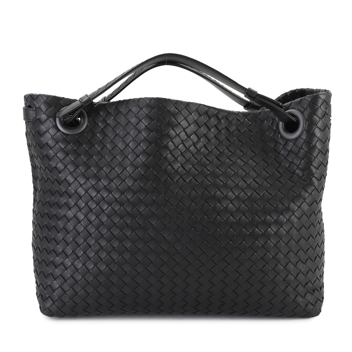 BOTTEGA VENETA イントレチャート ミニ ボストン バッグ レザー