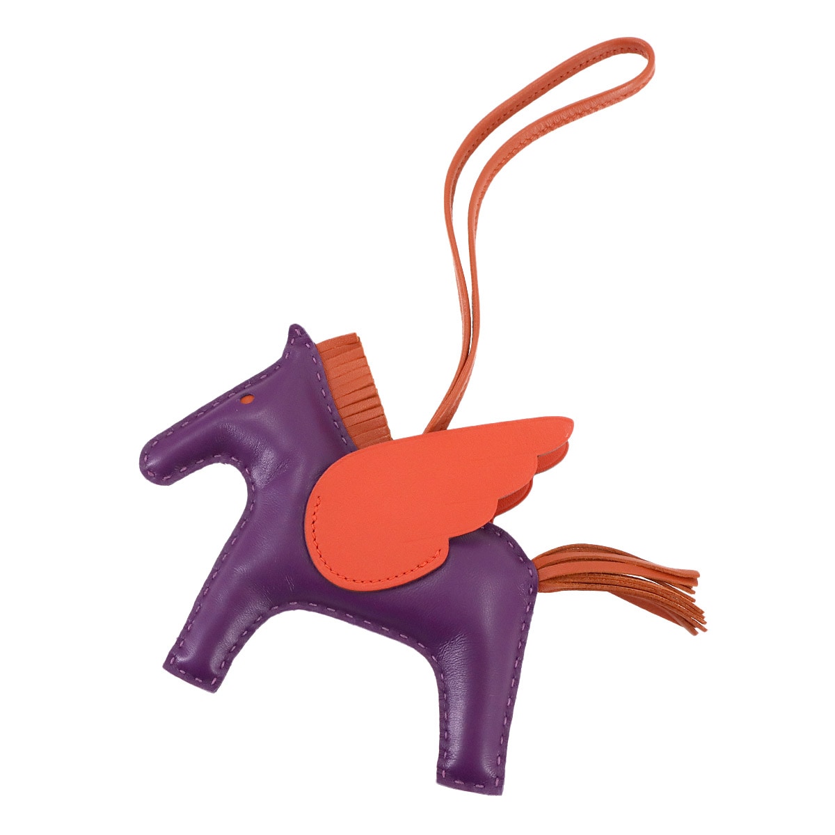 HERMES ロデオ ペガサス MM バッグ チャーム アニョーミロ スイフト バイオレット コーネリアン カプシーヌ Z刻印 Rodeo Pegasus MM エルメス 90306493