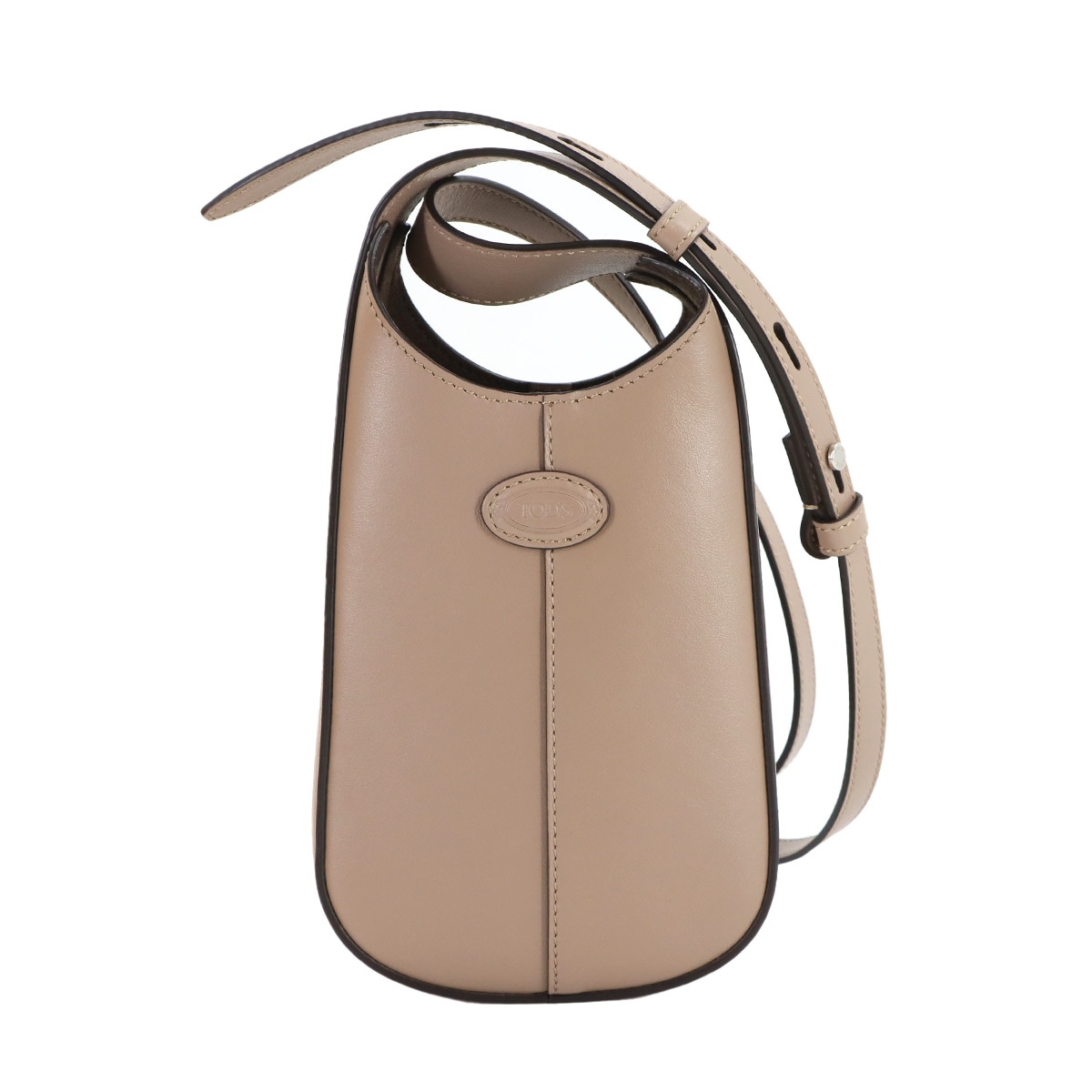 TOD'S ディーアイ バッグ ショルダー バッグ レザー ベージュ XAWDBS30300ROR シルバー 金具 Di BAG HOBO MICRO トッズ 90306488