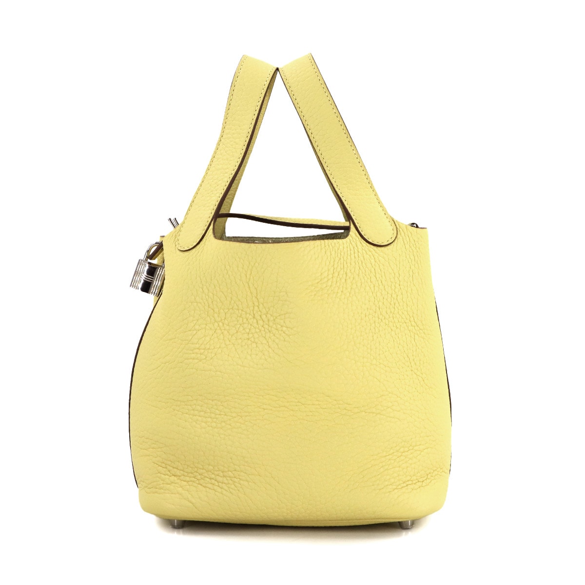 HERMES ピコタンロック PM ハンド バッグ トリヨンクレマンス ジョーヌプッサン X刻印 Picotin Lock PM エルメス 90307827