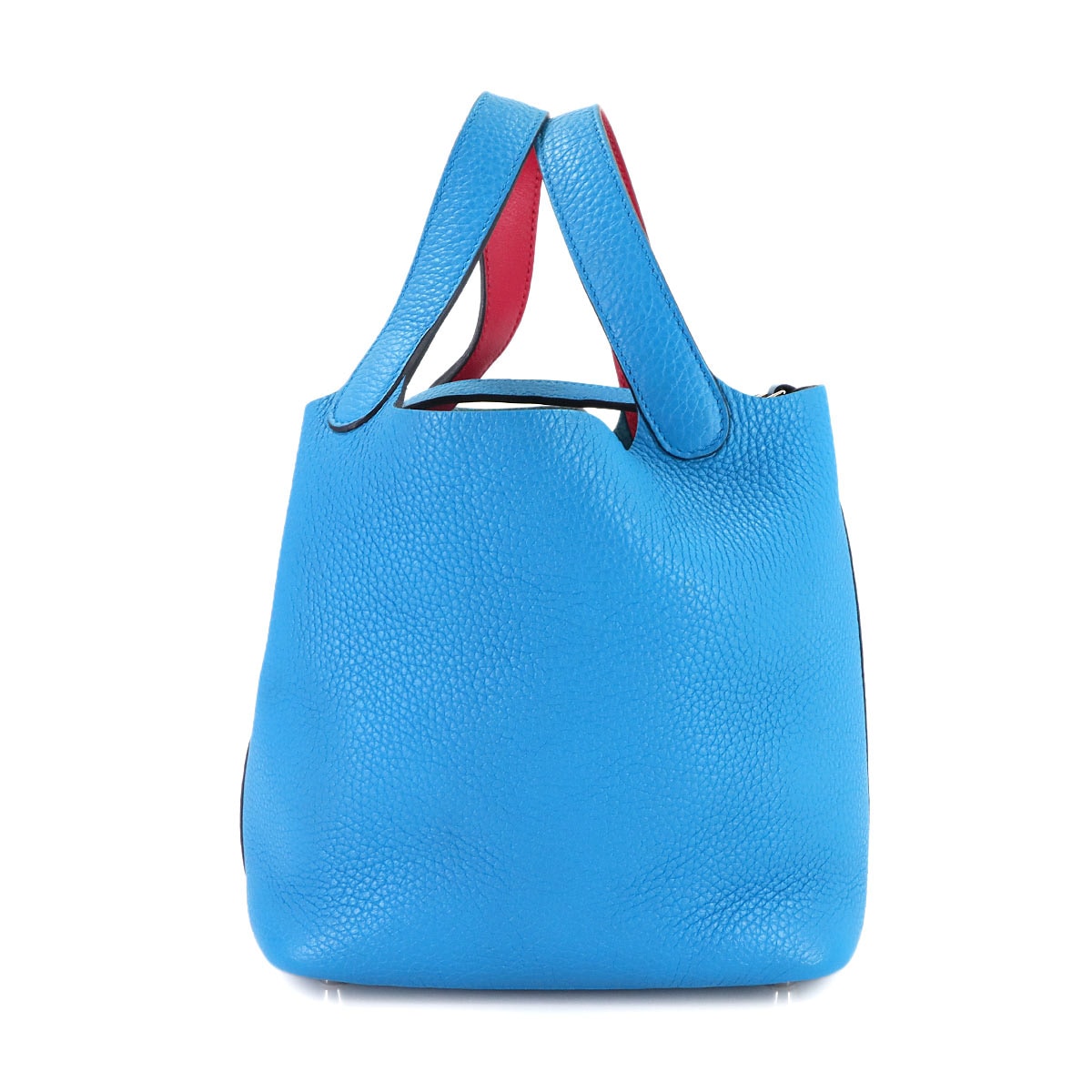 HERMES ピコタンロック エクラ 18 PM ハンド バッグ トリヨンクレマンス スイフト ブルーフリーダ ローズメキシコ Y刻印 Picotin Lock Eclat エルメス 90308512