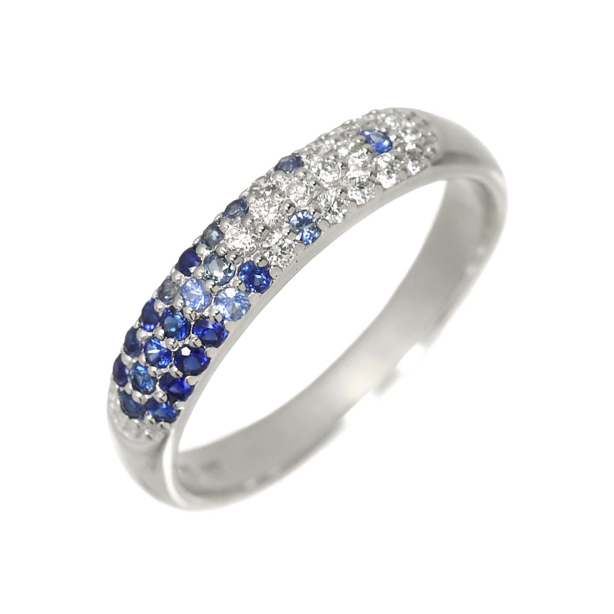 Ponte Vecchio 13号 リング サファイヤ 0.28ct ダイヤ 0.16ct K18 WG 750 指輪 Sapphire Ring【証明書付き】ポンテヴェキオ 90305599