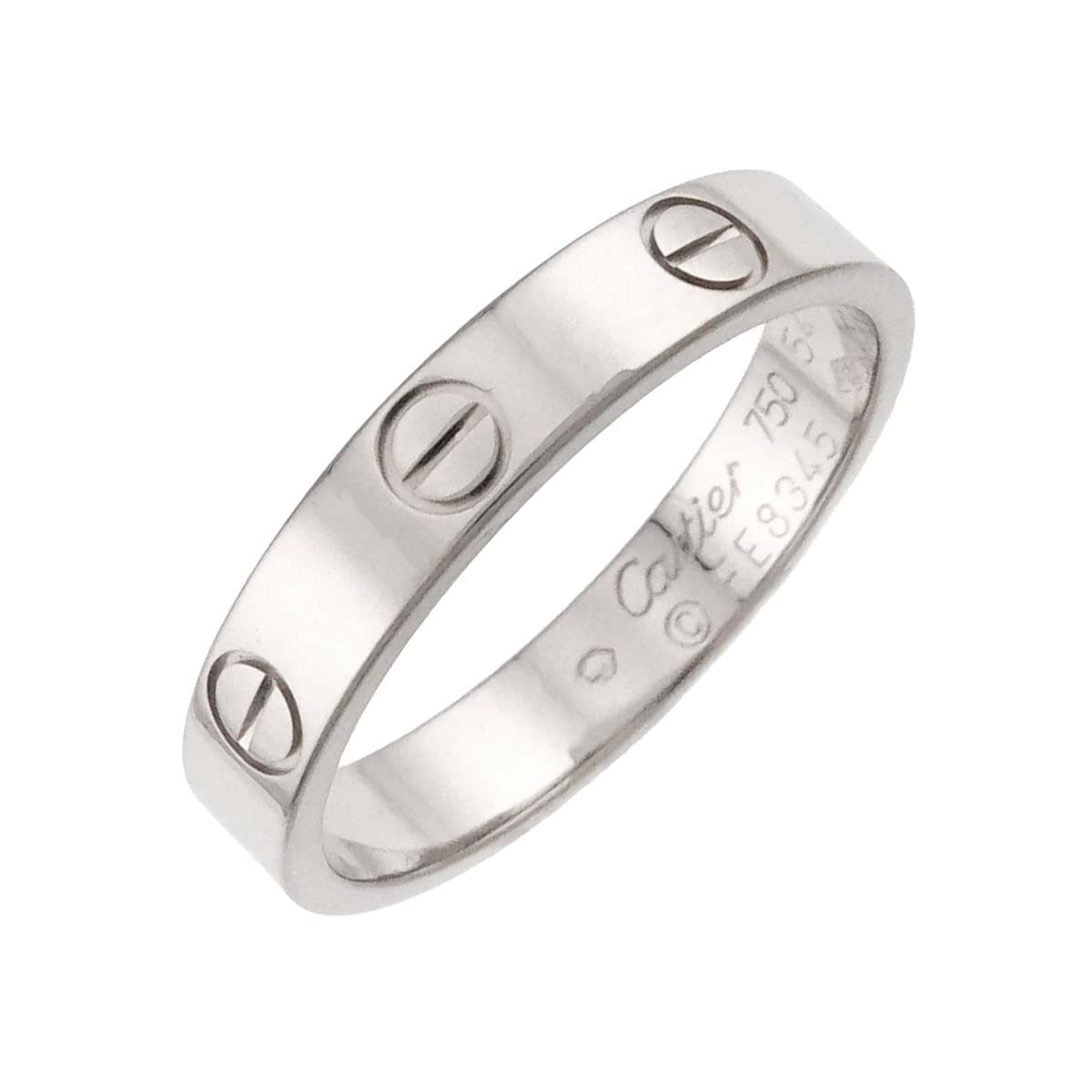 Cartier ミニラブ #54 リング K18 WG ホワイトゴールド 750 指輪 Mini Love Ring カルティエ 90306581