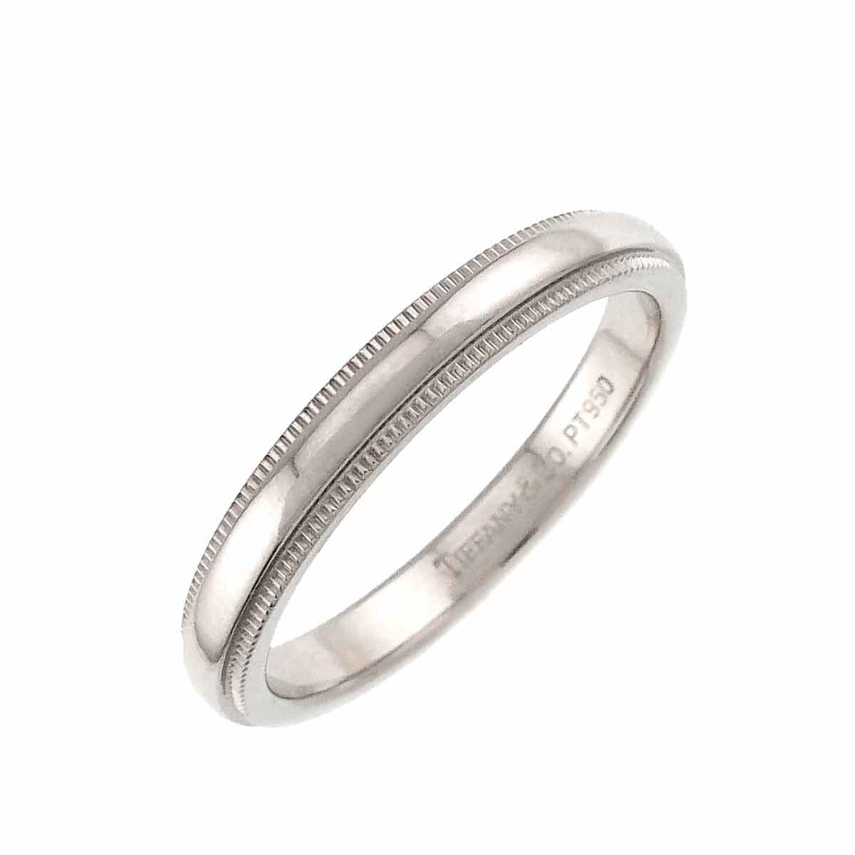 TIFFANY&Co. ミルグレイン 17号 リング 幅3mm Pt プラチナ 指輪 Milgrain Ring ティファニー 90307401