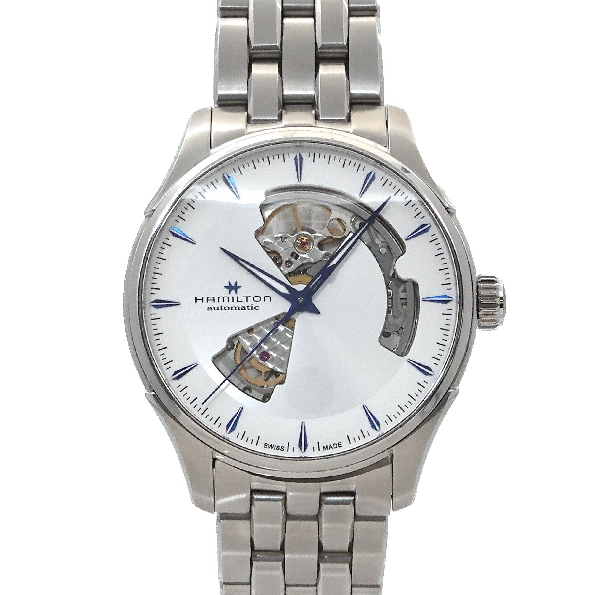 HAMILTON ジャズマスター オープンハート H326750 メンズ 腕時計 シルバー 自動巻き オートマ ウォッチ Jazzmaster ハミルトン 90309112