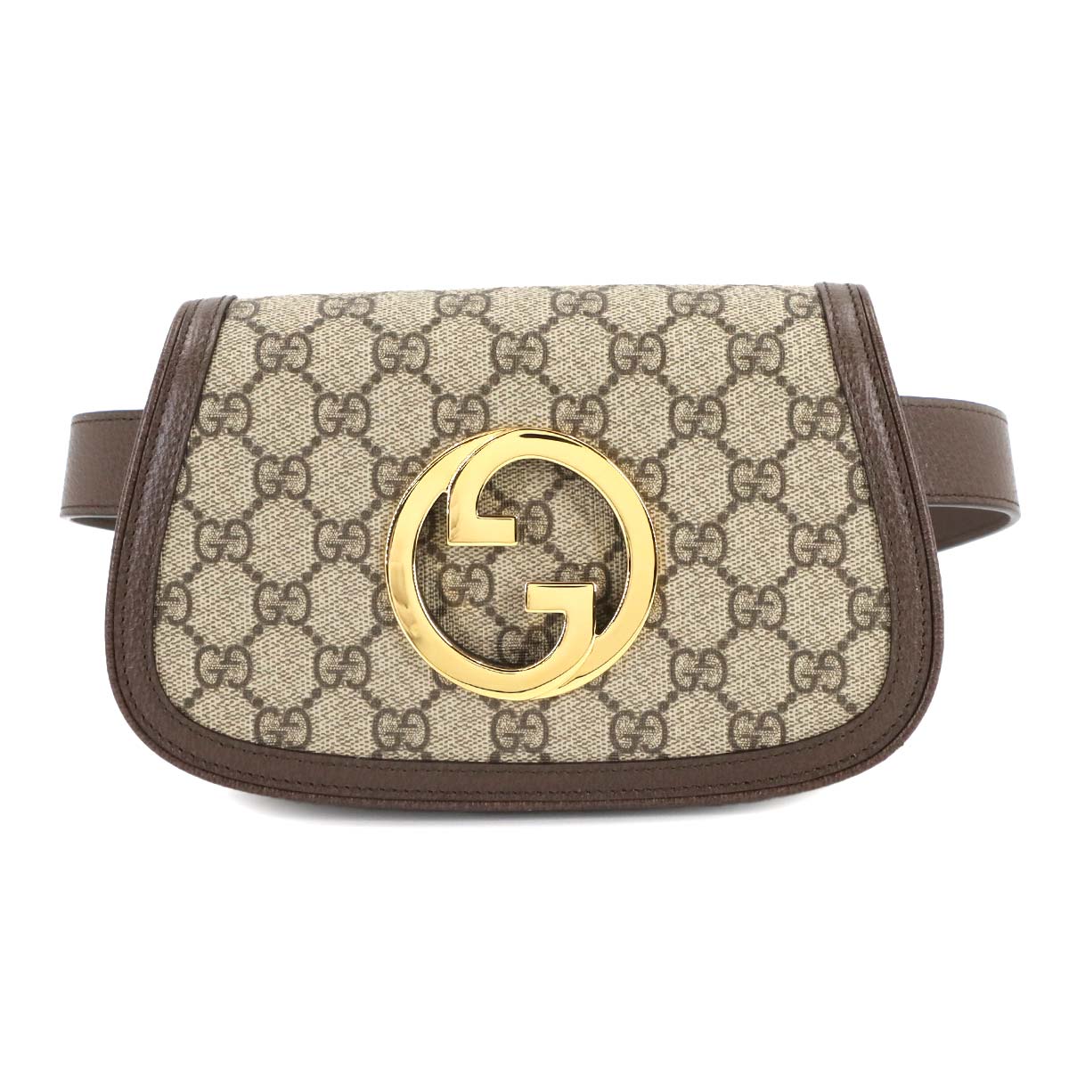 GUCCI ブロンディ GGスプリーム ベルト バッグ ウエスト ポーチ レザー ベージュ ブラウン 703807 ゴールド 金具 Blondie Belt Bag グッチ 90306299