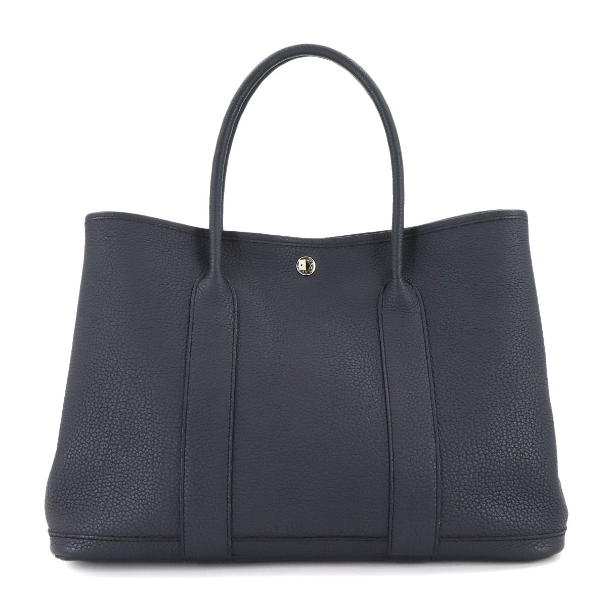HERMES ガーデンパーティ PM トート バッグ ネゴンダ ブルーインディゴ B刻印 シルバー 金具 Garden Party PM エルメス 90307089