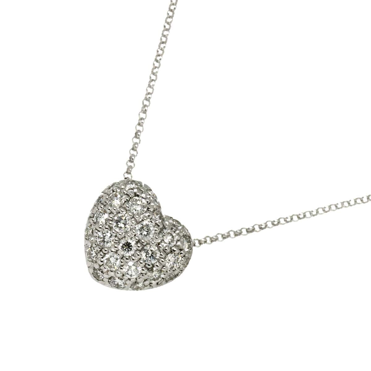 ダイヤ 0.50ct ネックレス 40cm K18 WG ホワイトゴールド 750 Diamond Necklace 90305586
