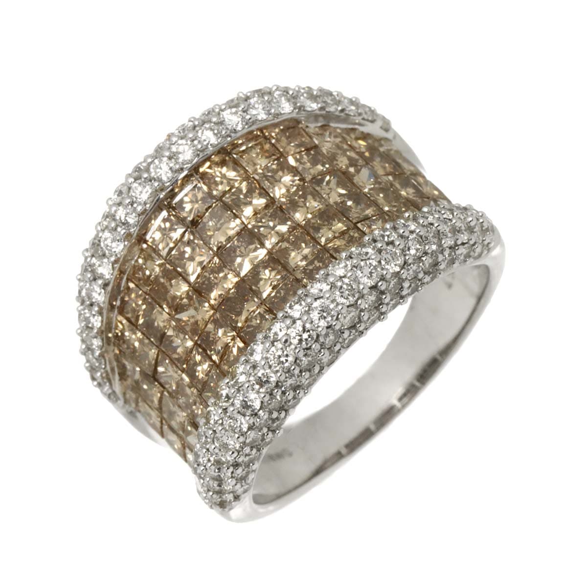 リング 13.5号 ダイヤ 4.50ct K18 WG ホワイトゴールド 750 指輪 Diamond Ring 90306998