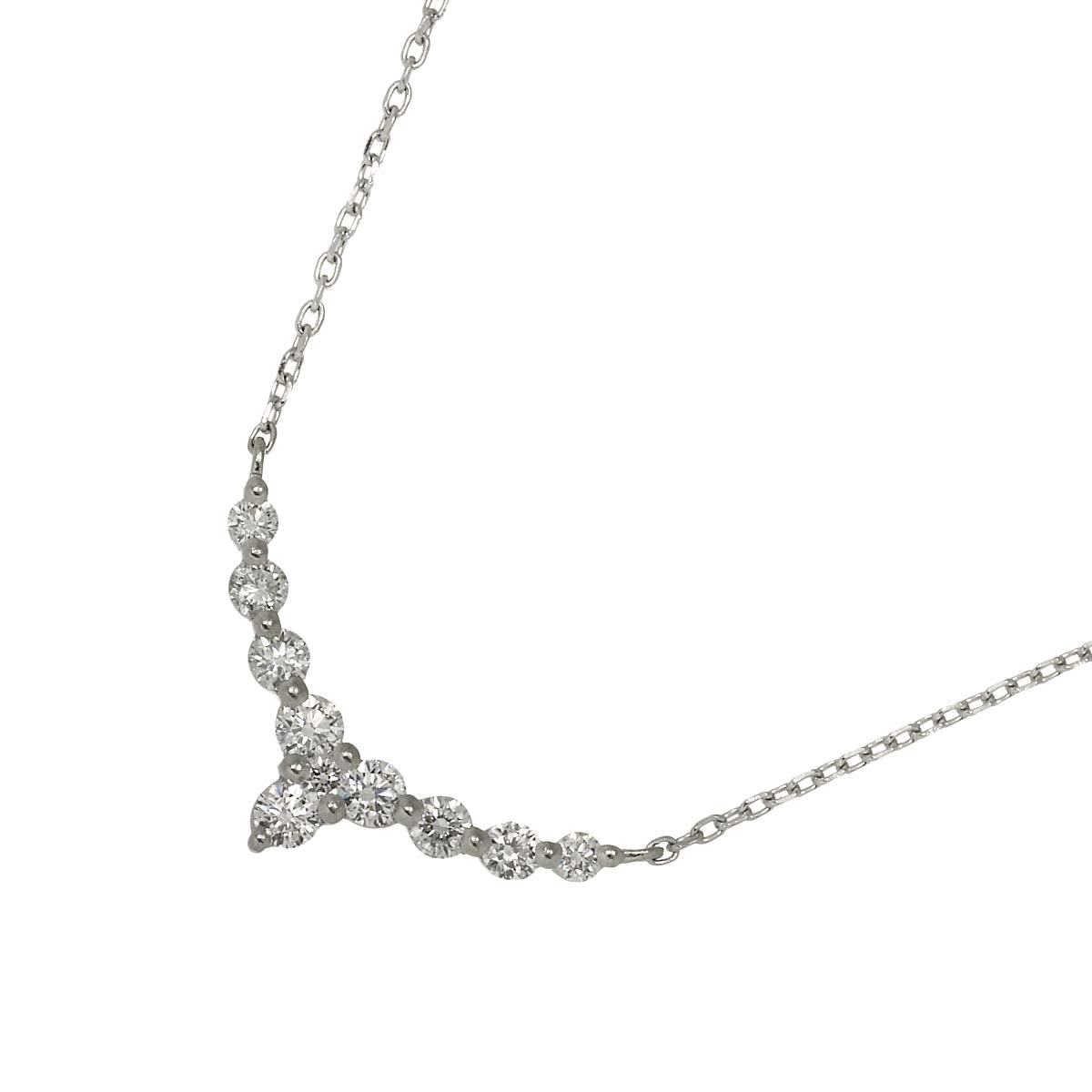 Vendome Aoyama ダイヤ 0.36ct ネックレス 43cm Pt プラチナ Diamond Necklace ヴァンドーム青山 90306812