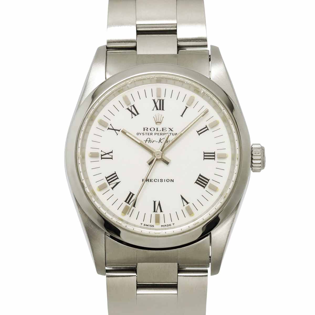ROLEX エアキング 14000 T番 メンズ 腕時計 ホワイト オートマ 自動巻き ウォッチ Air King ロレックス 90302970