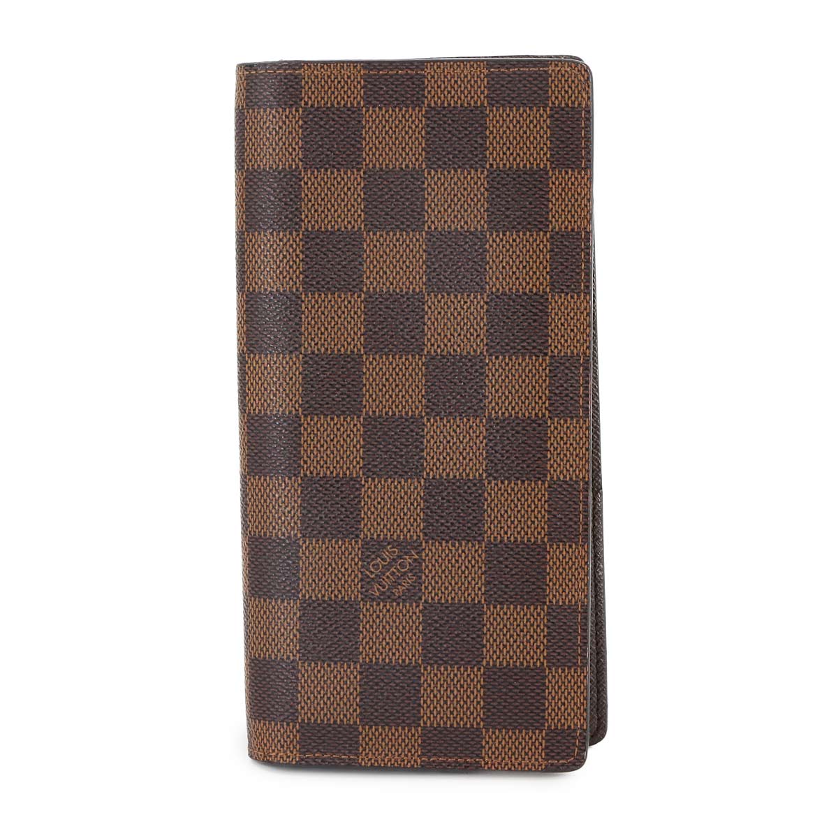 LOUIS VUITTON ダミエ ポルトフォイユ ブラザ 二つ折り 長財布 エベヌ N60017 Damier Brazza Wallet ルイ ヴィトン 90307535