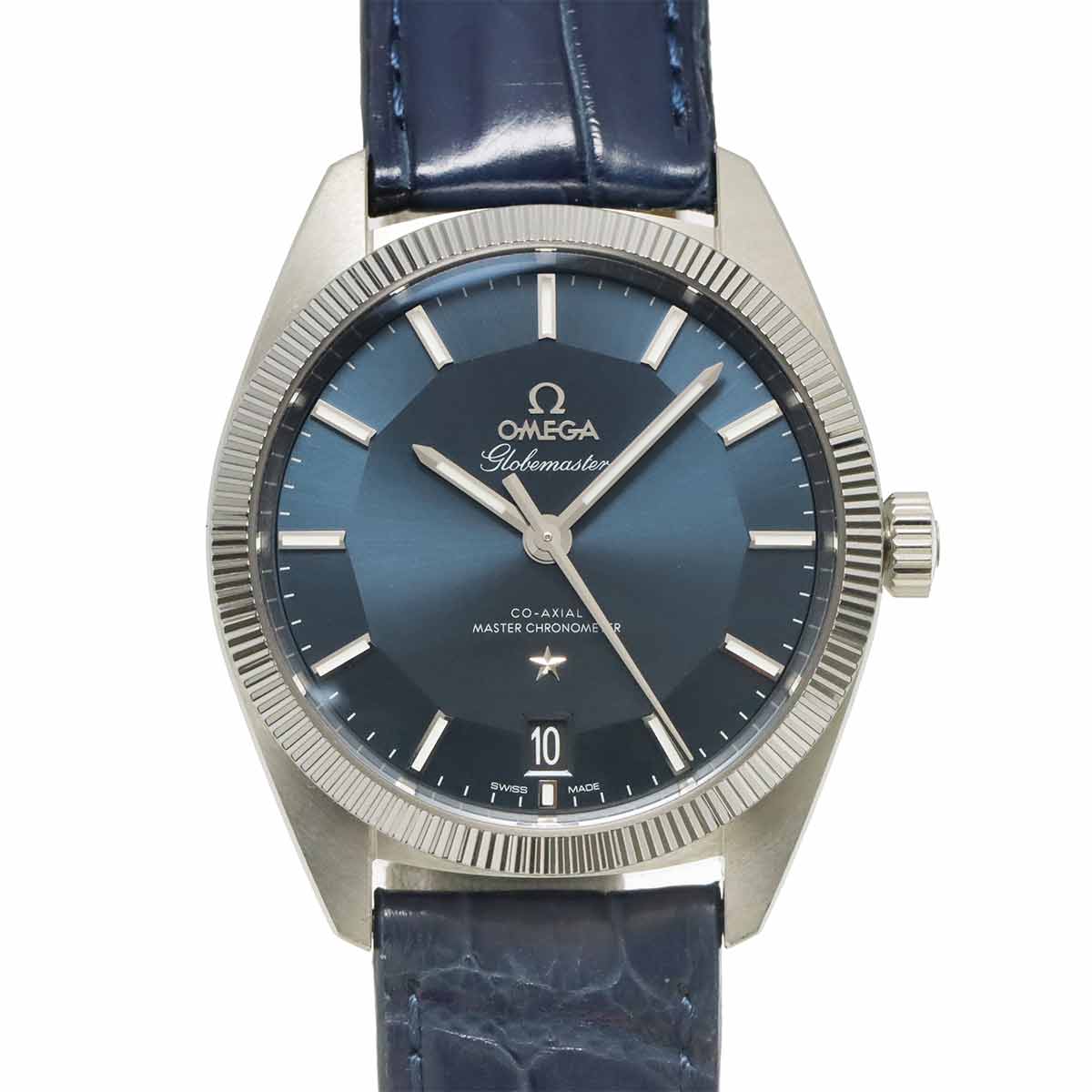 OMEGA コンステレーション グローブマスター コーアクシャル 130 33 39 21 03 001 メンズ 腕時計 デイト ブルー  自動巻き Constellation オメガ 90309085