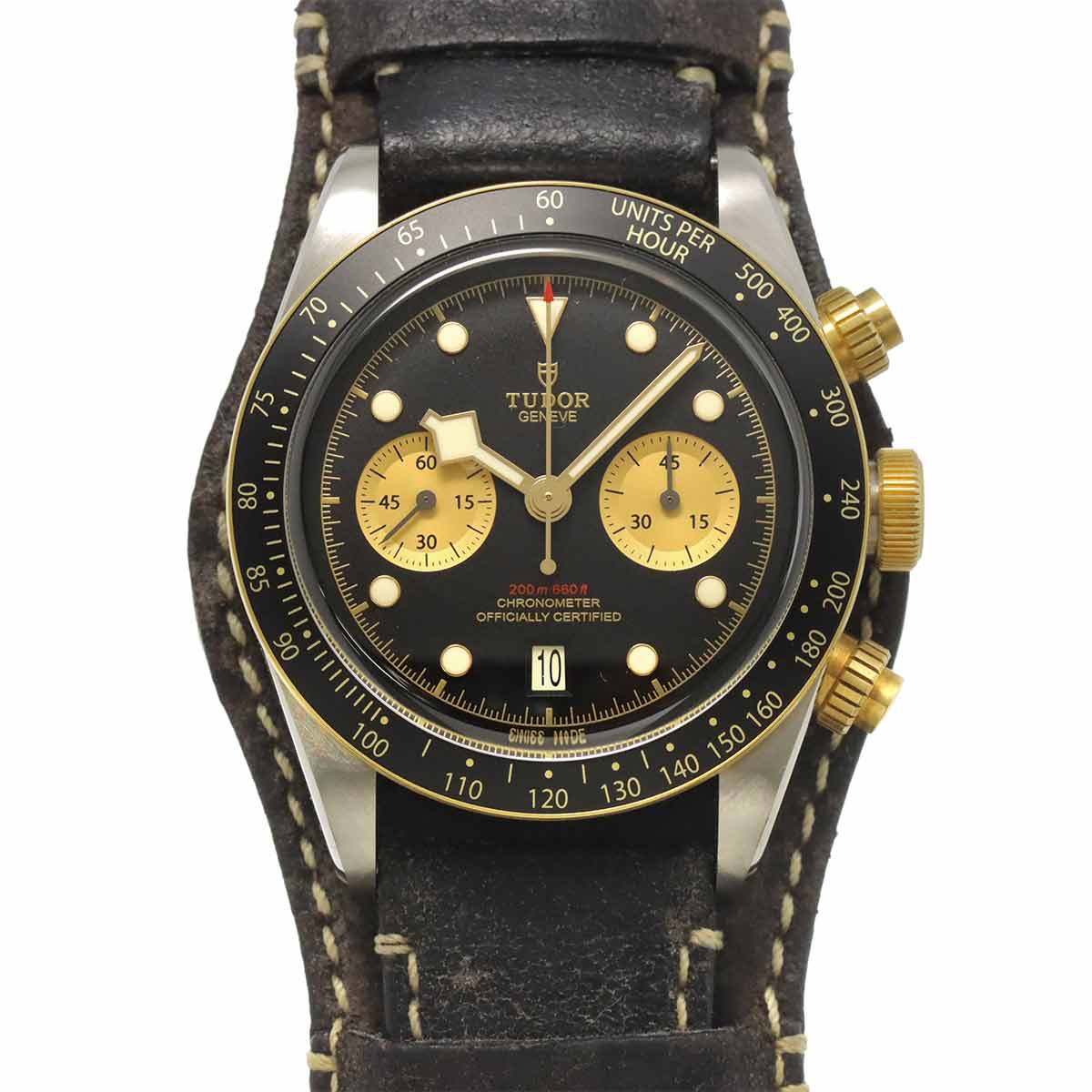 TUDOR ヘリテージ ブラックベイ クロノグラフ S&G 79363N メンズ 腕時計 デイト ブラック オートマ 自動巻き ウォッチ Heritge チューダー チュードル 90309579