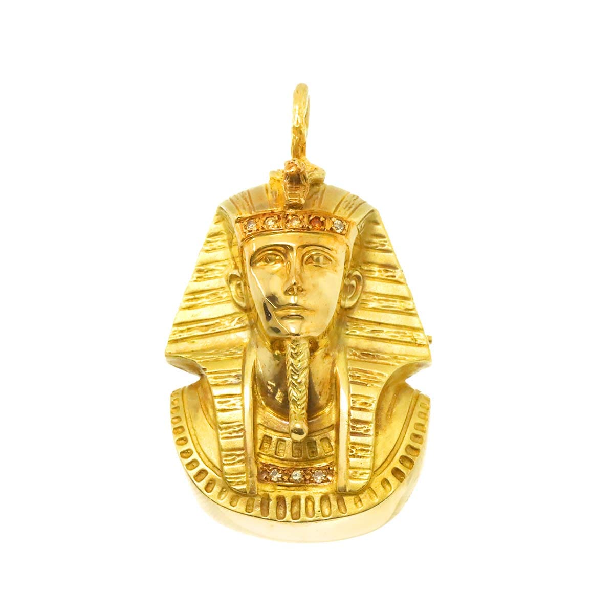 ダイヤ 0.06ct K18 YG ブローチ 兼 ペンダント トップ イエローゴールド 750 Diamond Brooch 90305109