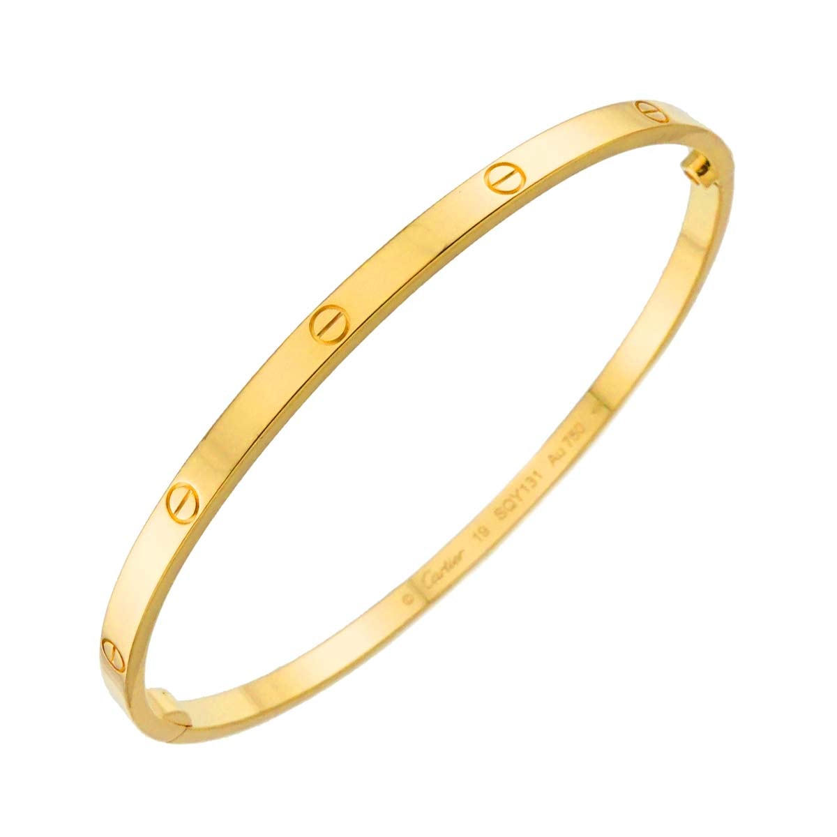 Cartier ラブ ブレス SM #19 K18 YG イエローゴールド 750 ブレスレット バングル Love Bracelet【証明書付き】カルティエ 90302770