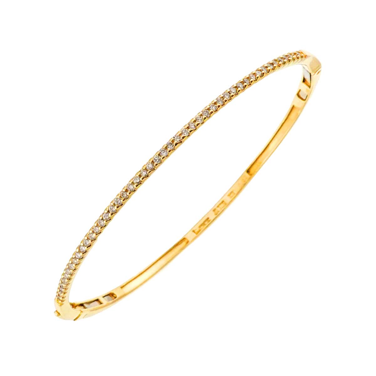 DE BEERS LINE ダイヤ 0.35ct ブレスレット 16cm K18 YG イエローゴールド 750 Diamond Bracelet デビアス ライン 90307474