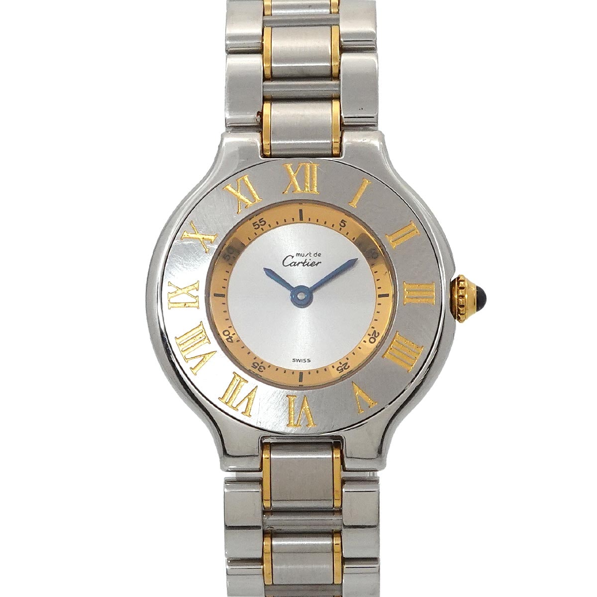 Cartier マスト21 ヴァンティアン コンビ W10073R6 ヴィンテージ レディース 腕時計 シルバー クォーツ ウォッチ Must 21 カルティエ 90309602