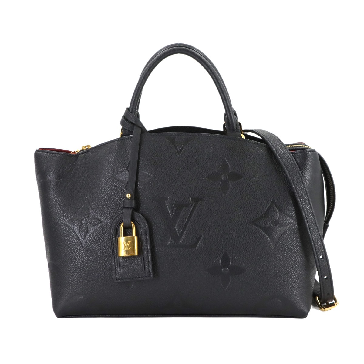 LOUIS VUITTON モノグラム アンプラント プティ パレ PM 2way ハンド ショルダー バッグ レザー ノワール M58916 RFID Petit Palais ルイ ヴィトン 90304695