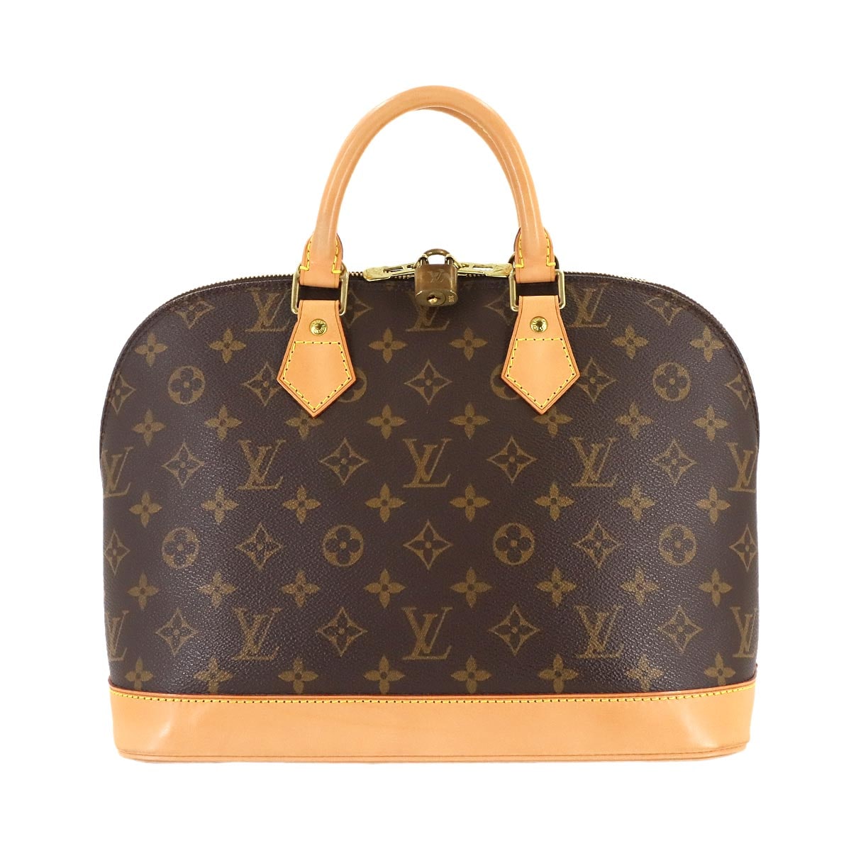 LOUIS VUITTON モノグラム アルマ ハンド バッグ ブラウン M51130 ゴールド 金具 Monogram Alma PM ルイ ヴィトン 90307571