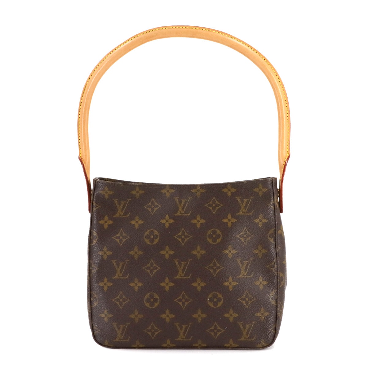 LOUIS VUITTON モノグラム ルーピング MM ショルダー バッグ ブラウン M51146 Looping MM ルイ ヴィトン 90307576