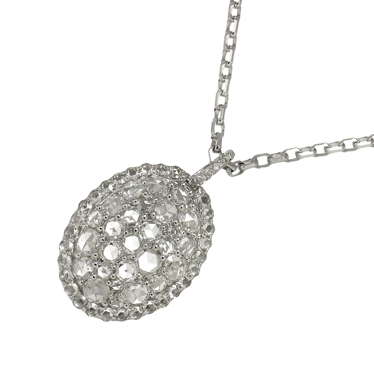 ダイヤ 1.80ct ネックレス 50cm K18 WG ホワイトゴールド 750 Diamond Necklace 90306821