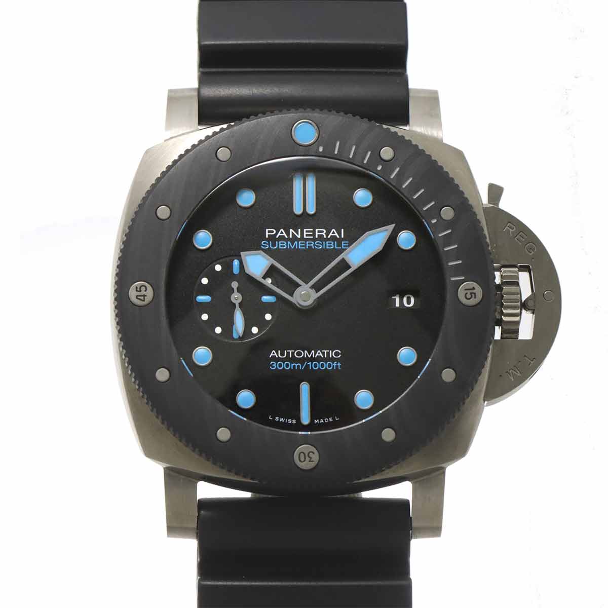 PANERAI サブマーシブル 47mm PAM00799 メンズ 腕時計 デイト ブラック オートマ 自動巻き ウォッチ Luminor パネライ 90310211