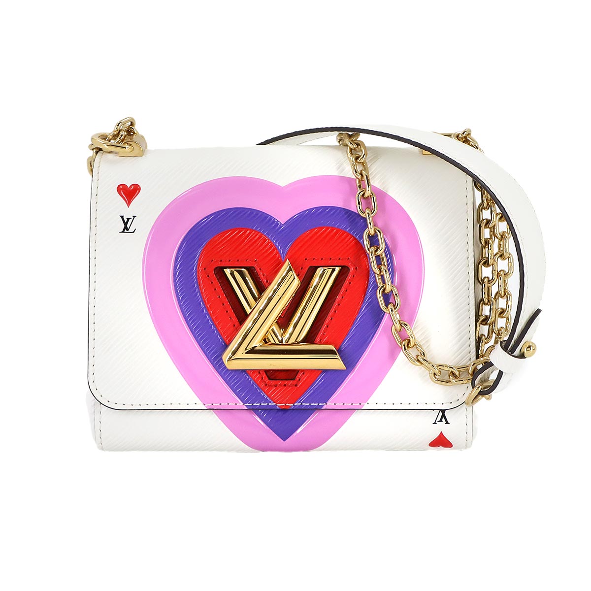 LOUIS VUITTON ゲームオン エピ ツイスト PM ショルダー バッグ レザー ブロン マルチカラー M57460 ホワイト Twist PM ルイ ヴィトン 90307120