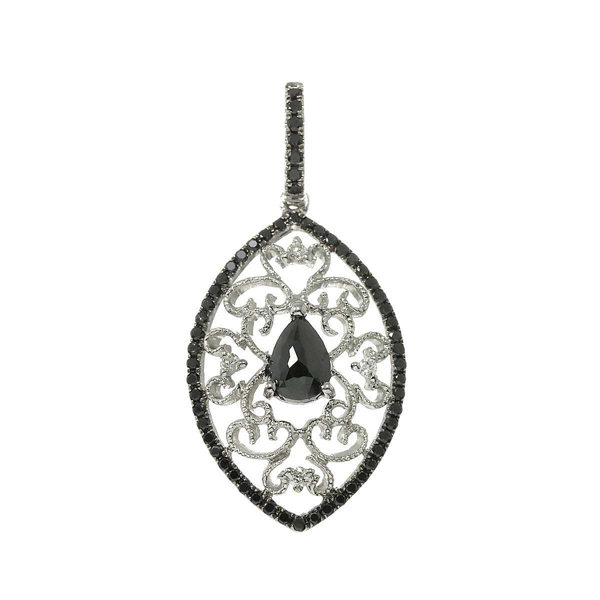 ダイヤ 0.30ct/0.50ct ペンダント トップ K18 WG ホワイトゴールド 750 Diamond Pendant 90304300