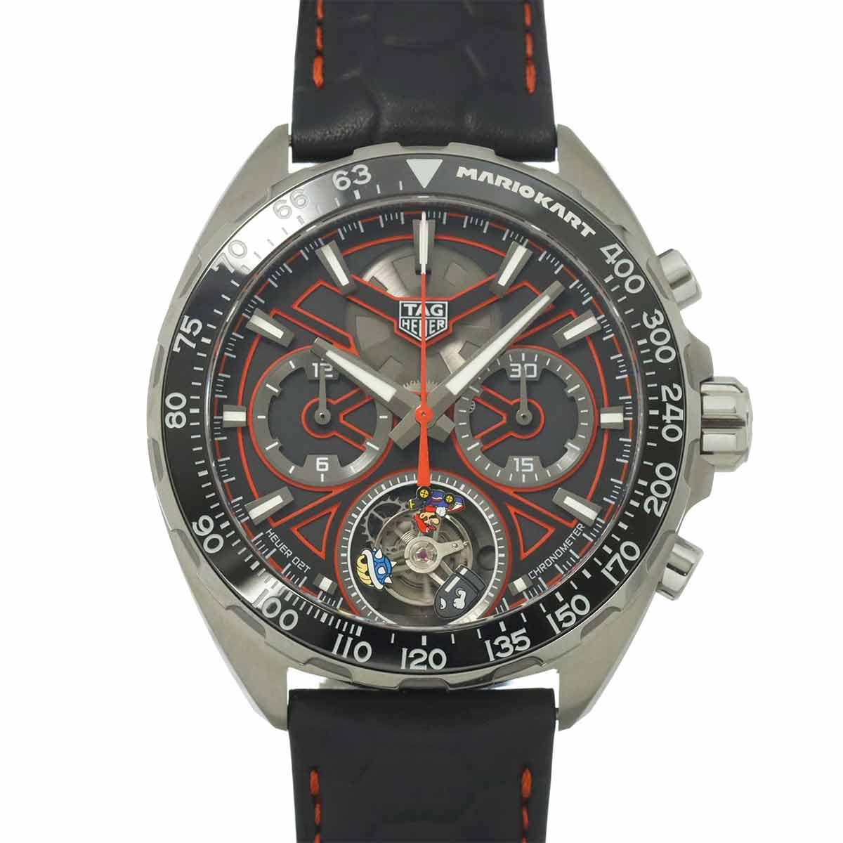 TAG Heuer フォーミュラ1 マリオカート トゥールビヨン CAZ5080 世界限定250本 クロノグラフ メンズ 腕時計 デイト ブラック 自動巻き Formula 1 タグホイヤー 90302301