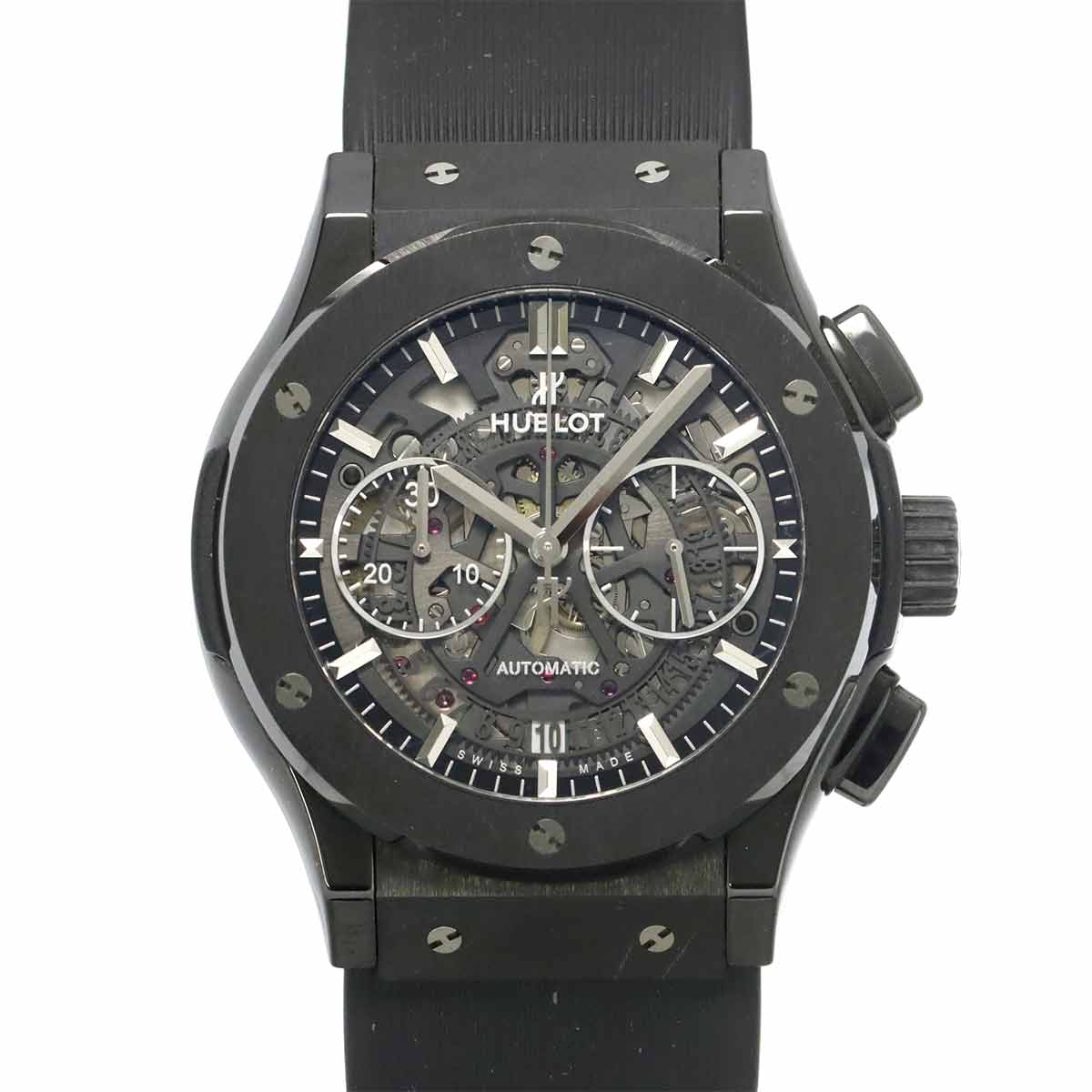 HUBLOT クラシックフュージョン アエロフュージョン ブラックマジック 525 CM 0170 LR クロノグラフ メンズ 腕時計 スケルトン オートマ 自動巻き ウォッチ Classic fusion ウブロ 90310793