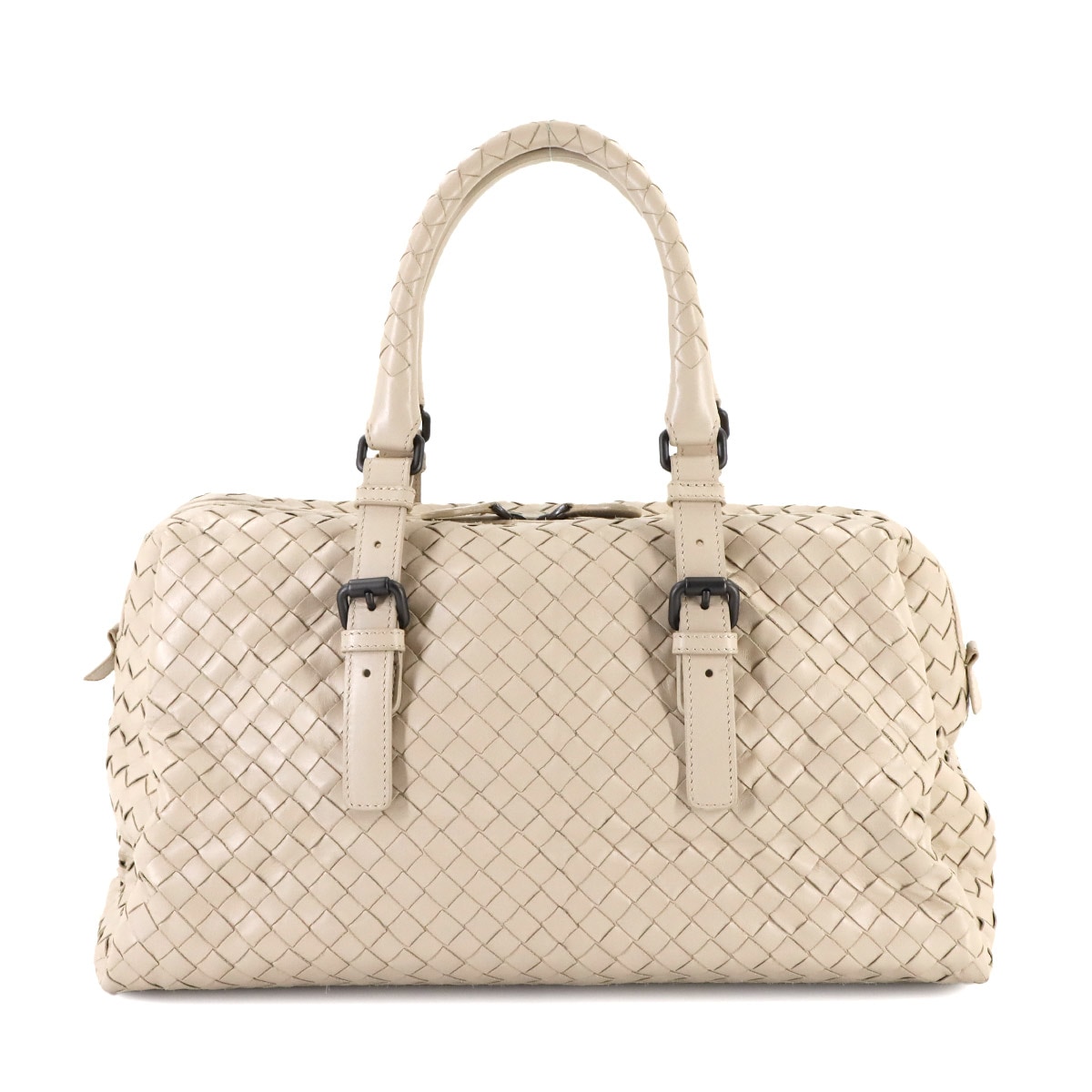 BOTTEGA VENETA イントレチャート ハンド バッグ レザー ベージュ Intrecciato Bag ボッテガ ヴェネタ 90307149