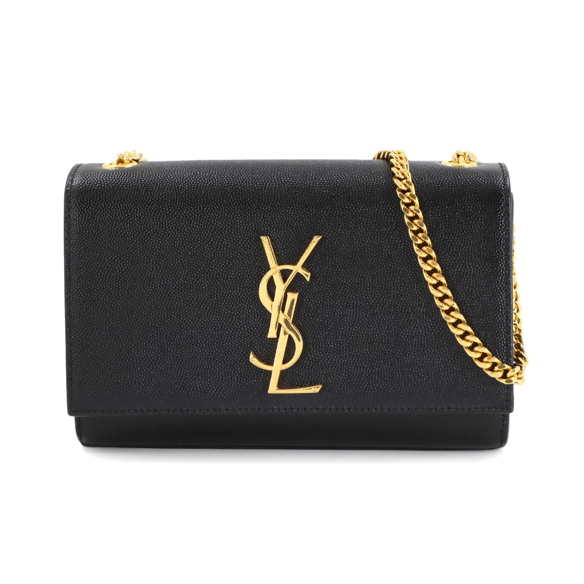 SAINT LAURENT ケイト スモール チェーン ショルダー バッグ レザー ブラック 469390 Small Kate サンローラン パリ 90307538