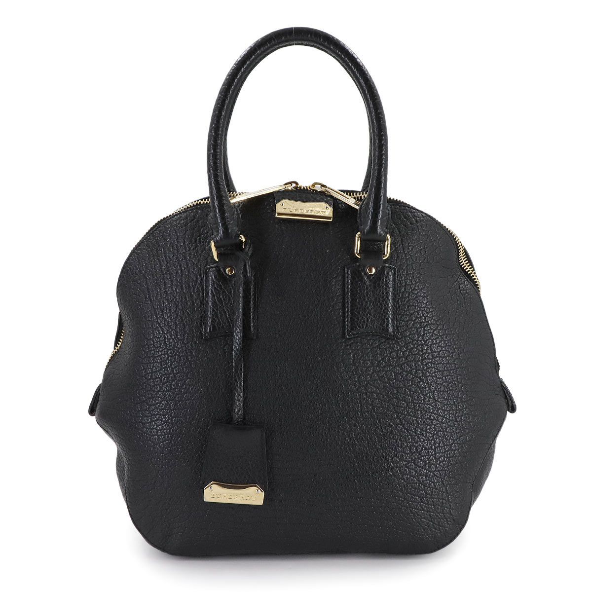 BURBERRY オーチャード ラージ ハンド バッグ レザー ブラック 3856225 ゴールド 金具 Orchard Bag バーバリー 90308553