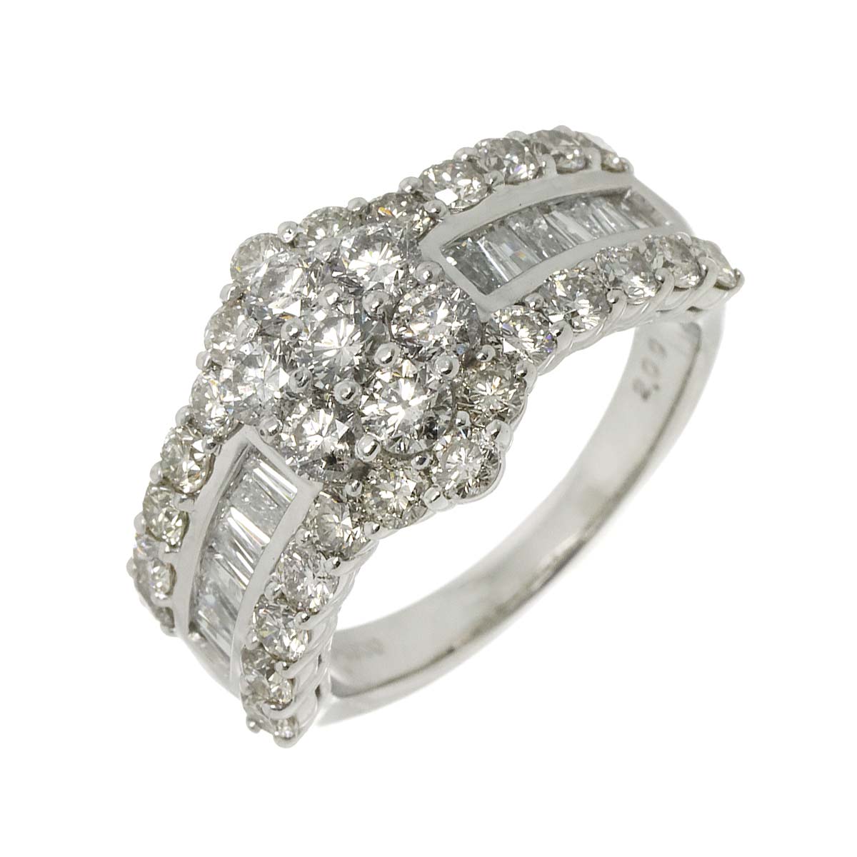 リング 10.5号 ダイヤ 2.00ct Pt プラチナ 指輪 Diamond Ring 90308698