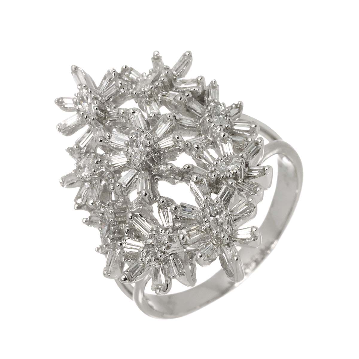 リング 18号 ダイヤ 1.72ct K18 WG ホワイトゴールド 750 指輪 Diamond Ring 90308738