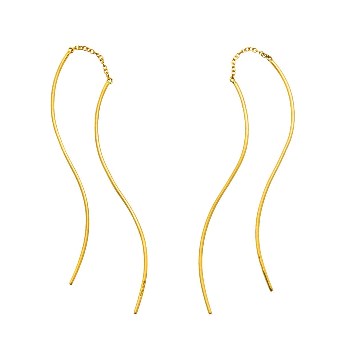 Star Jewelry フック チェーン ピアス K18 YG イエローゴールド 750 Earrings Pierced スタージュエリー 90305523