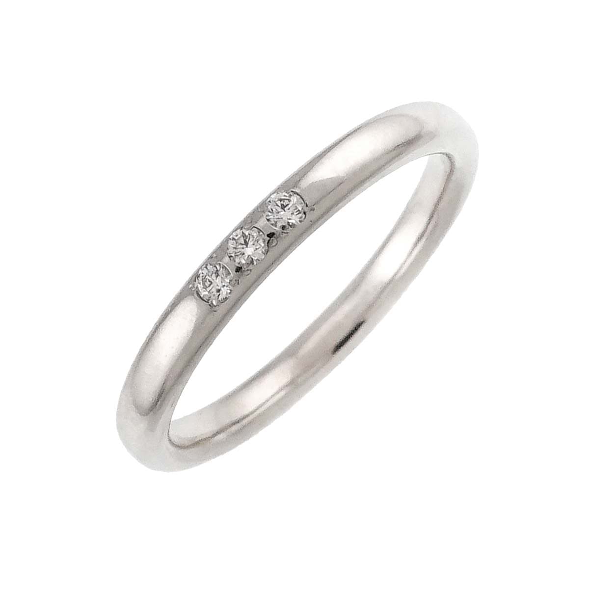 TASAKI 4.5号 リング ダイヤ 0.02ct Pt プラチナ 田崎真珠 指輪 Diamond Ring タサキ 90307952