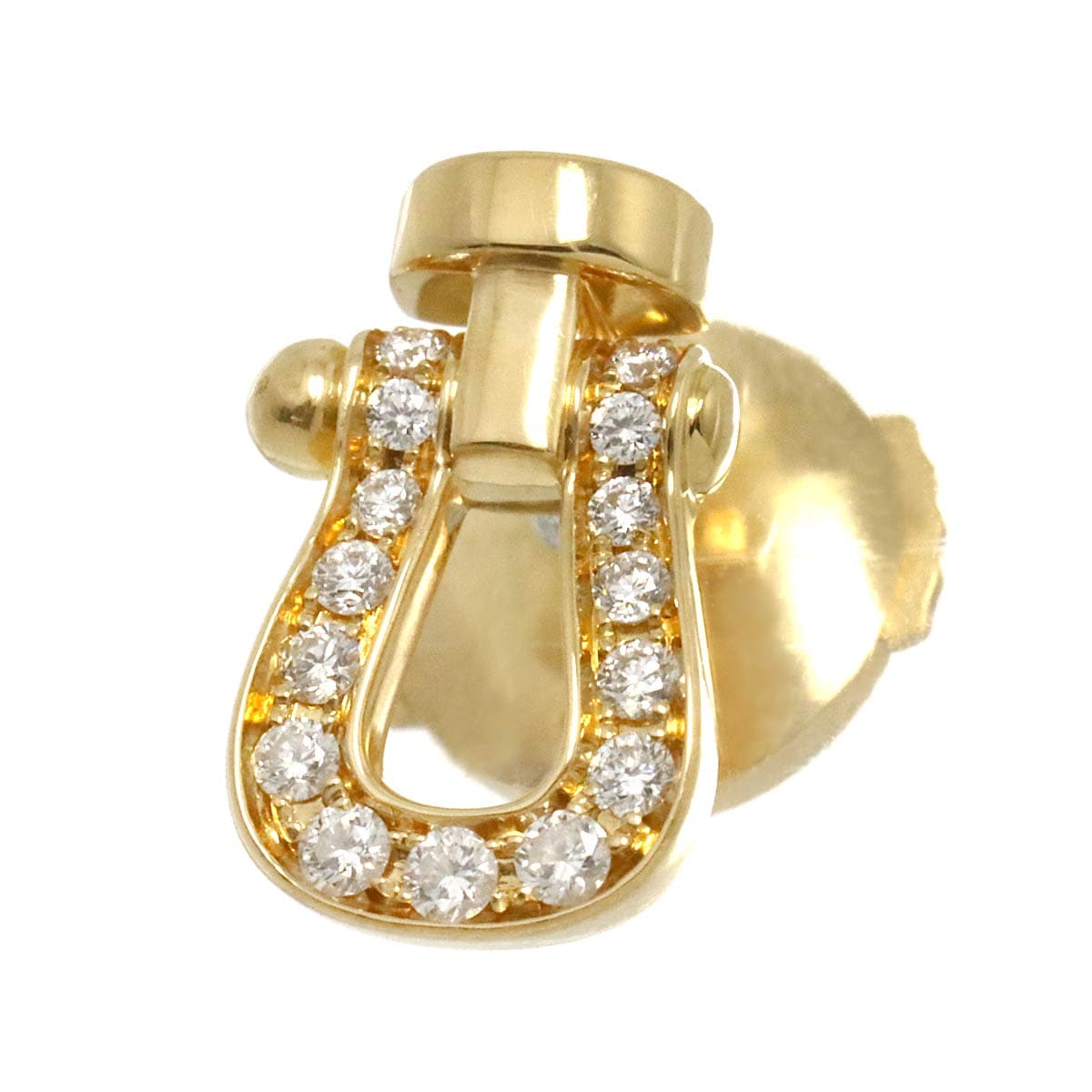 FRED フォース10 スモール ダイヤ ピアス K18 YG イエローゴールド 750 片方のみ 右耳 Force10 Earring Pierced フレッド 90308939