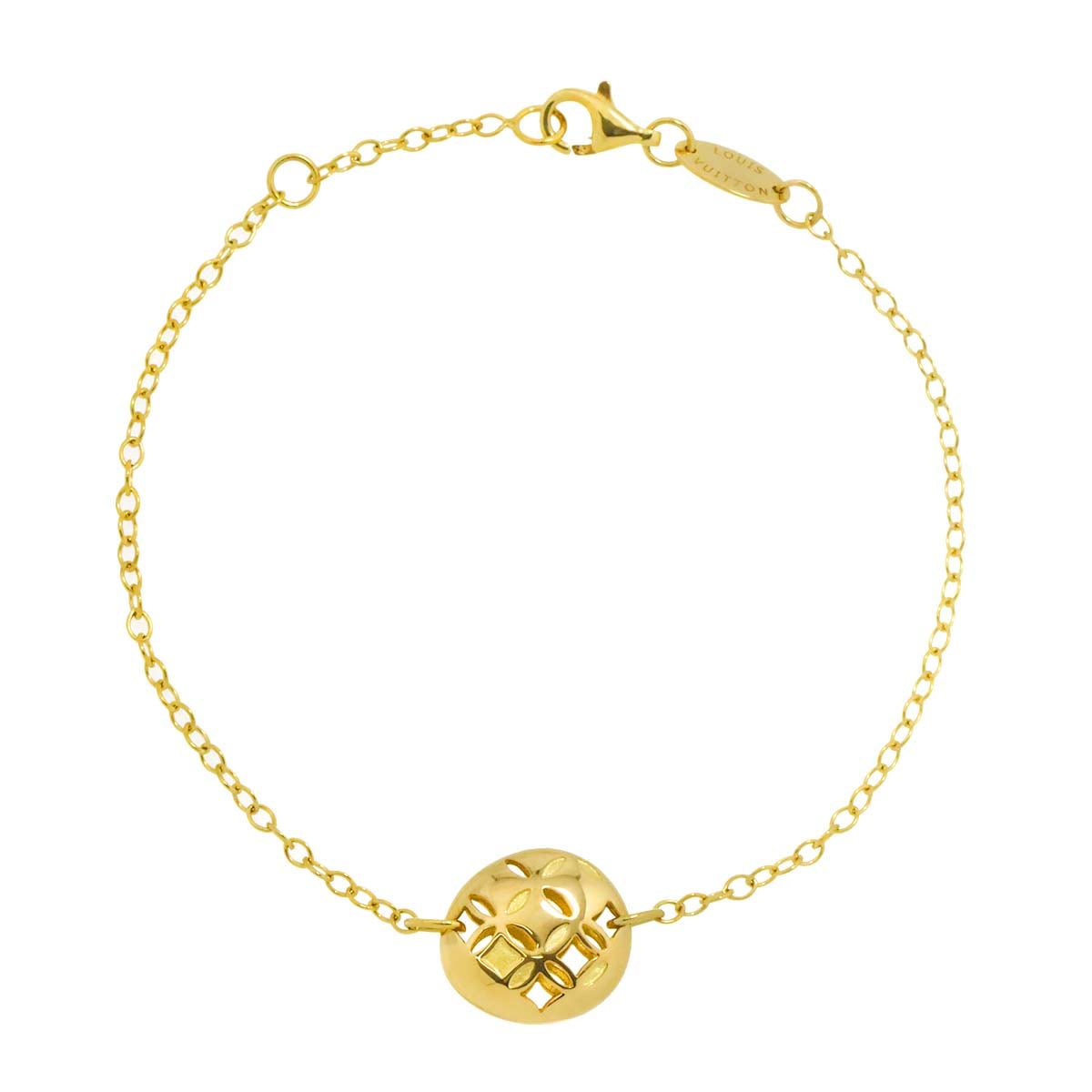 LOUIS VUITTON ガレア 17cm ブレスレット K18 YG イエローゴールド 750 Bracelet ルイ ヴィトン 90309458