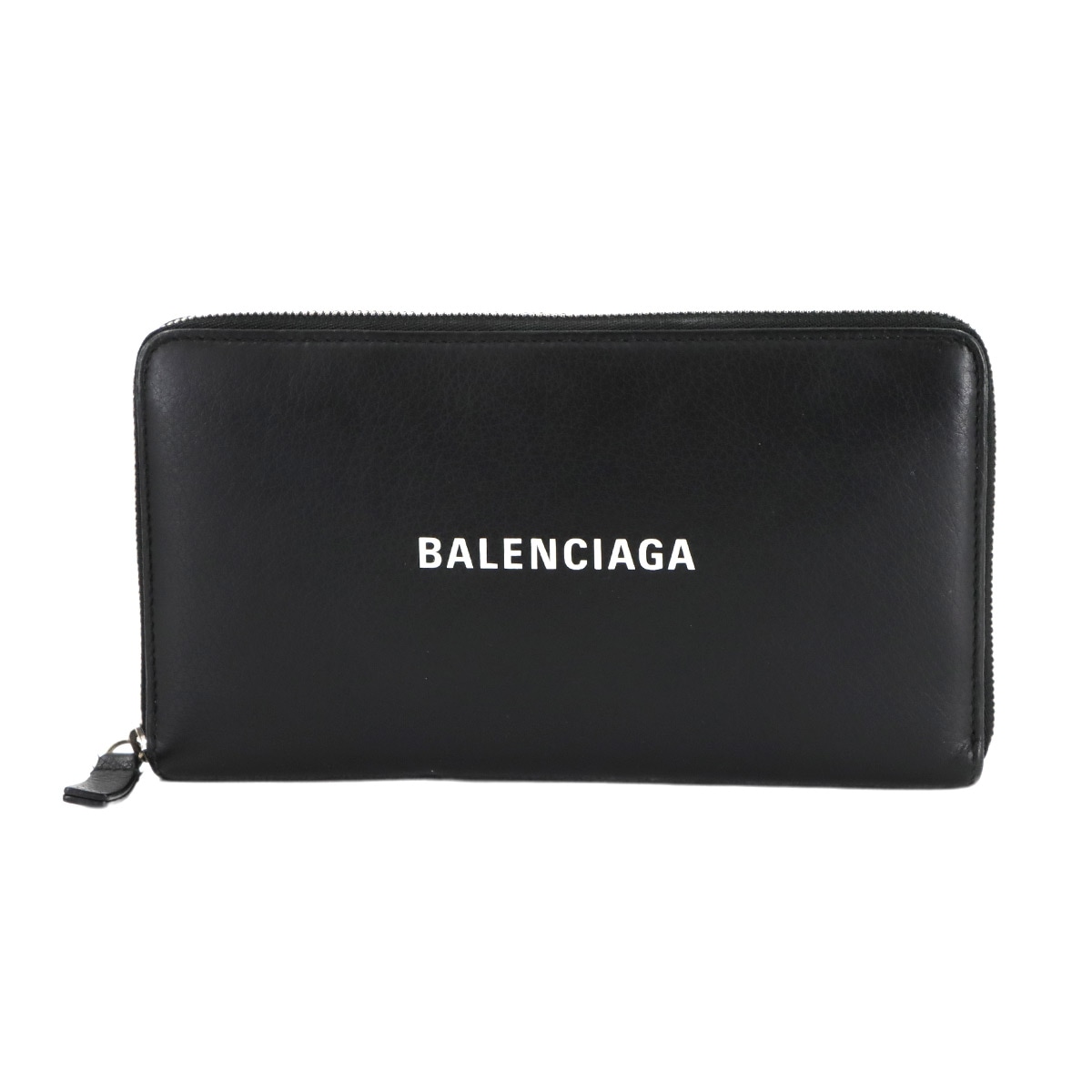 BALENCIAGA エブリデイ ラウンドファスナー 長財布 レザー ブラック 551935 Everyday Long Wallet バレンシアガ 90309377