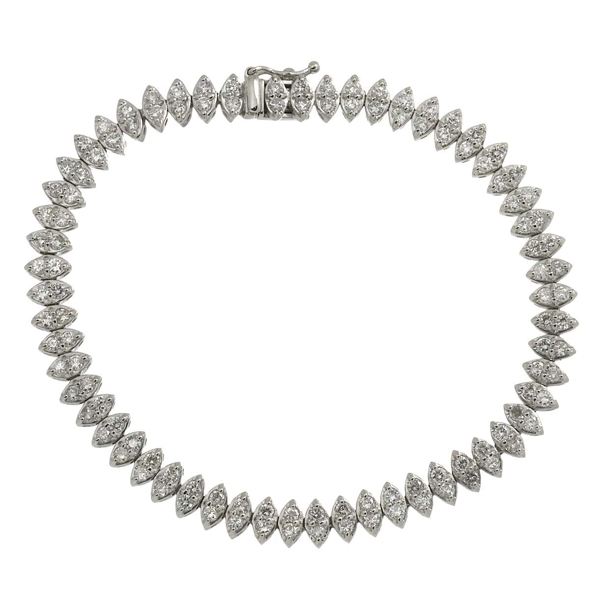 ダイヤ 3.00ct Pt ブレスレット 17.5cm プラチナ Diamond Bracelet 90308736