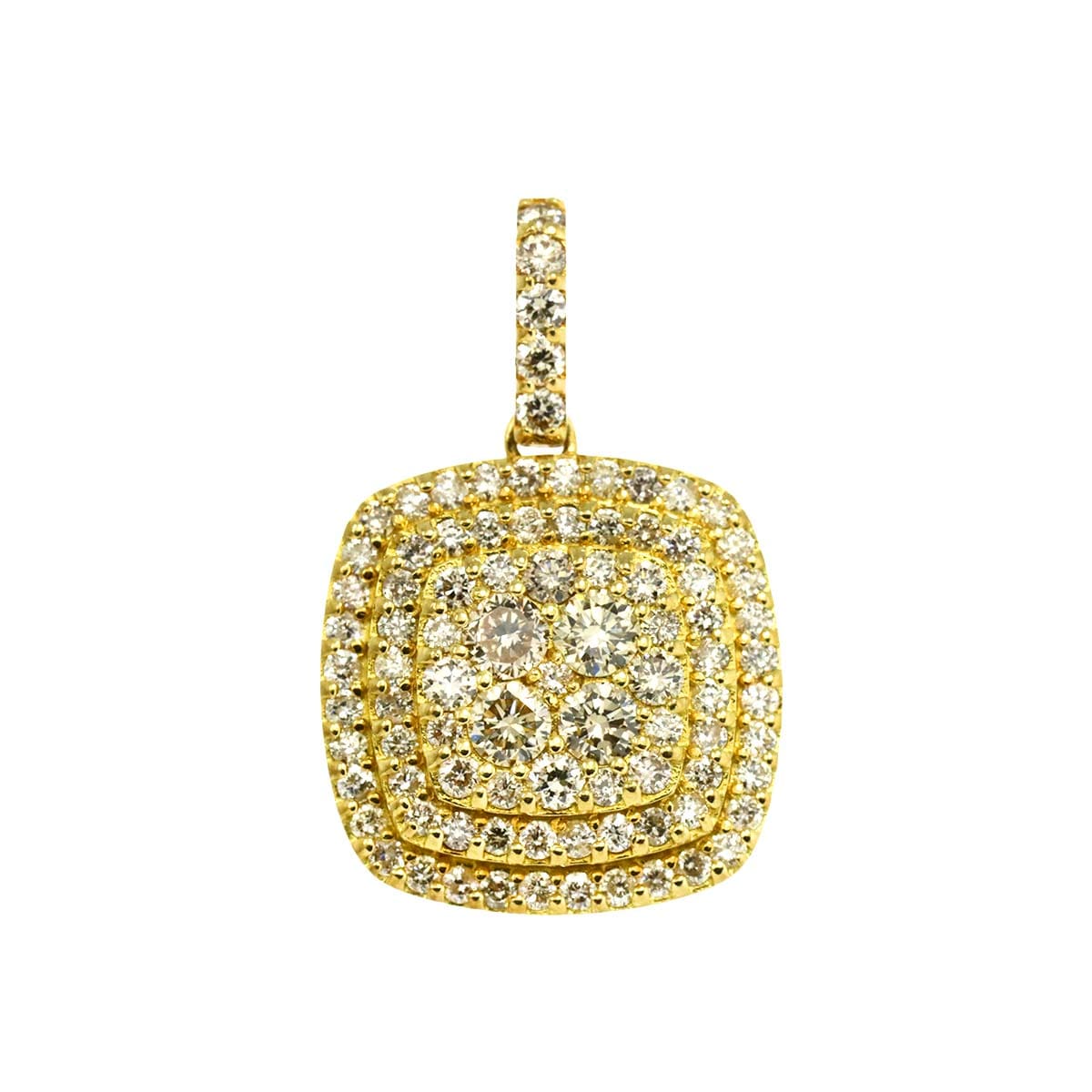 ダイヤ 1.00ct ペンダント トップ K18 YG イエローゴールド 750 Pendant Top 90308746
