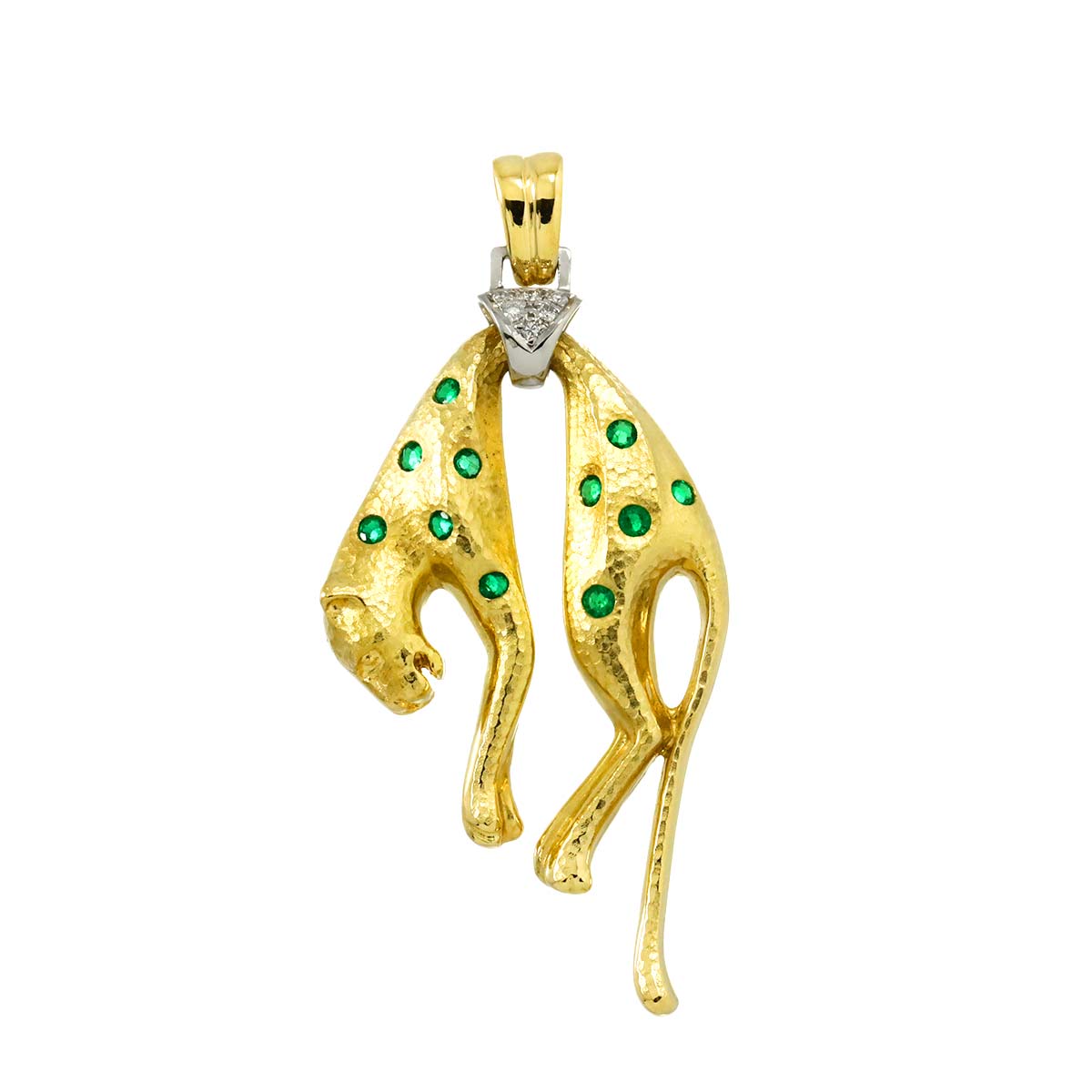 エメラルド 0.40ct ダイヤ 0.06ct K18 YG Pt ペンダントトップ イエローゴールド 750 プラチナ Emerald Pendant 90308776