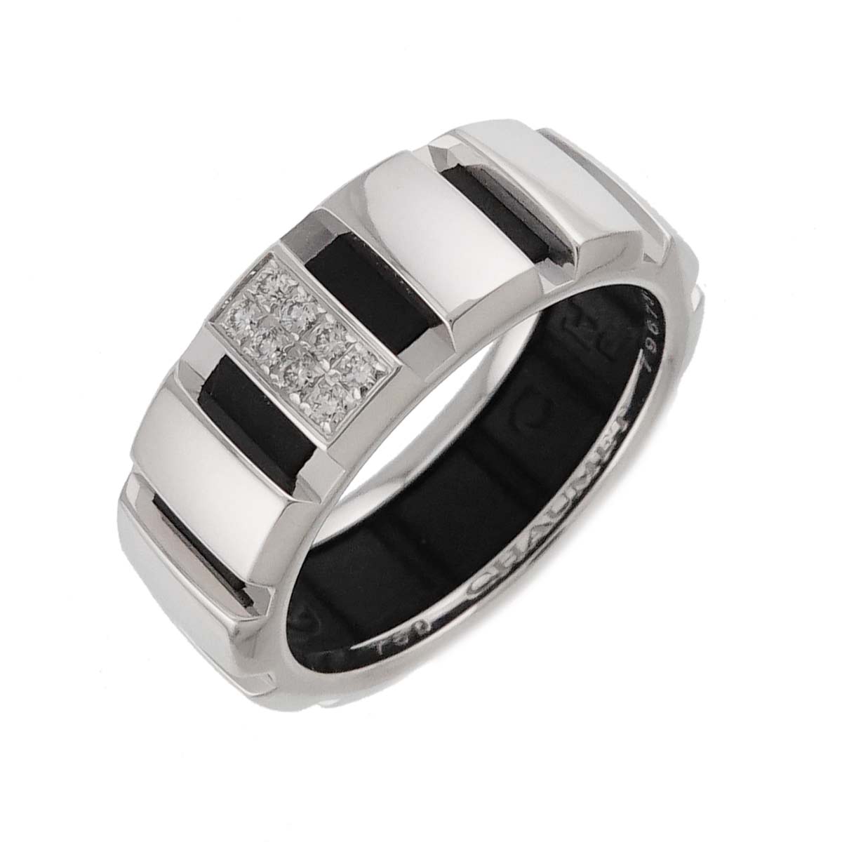 Chaumet クラスワン #52 リング ダイヤ K18 WG ホワイトゴールド 750 ラバー 指輪 Class One Ring ショーメ 90309477