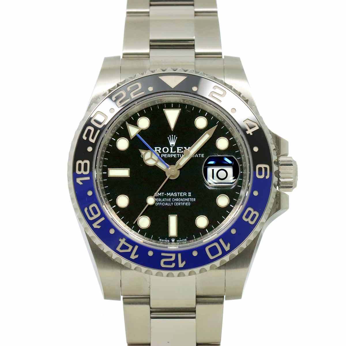 ROLEX GMTマスター2 126710BLNR ランダム ルーレット ブルー ブラック メンズ 腕時計 デイト オートマ 自動巻き ウォッチ ロレックス 90311233